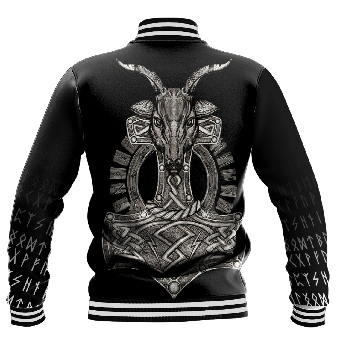 Viking Clothing Viking Warrior Baseball Jacket RLT12 - Wonder Print Shop