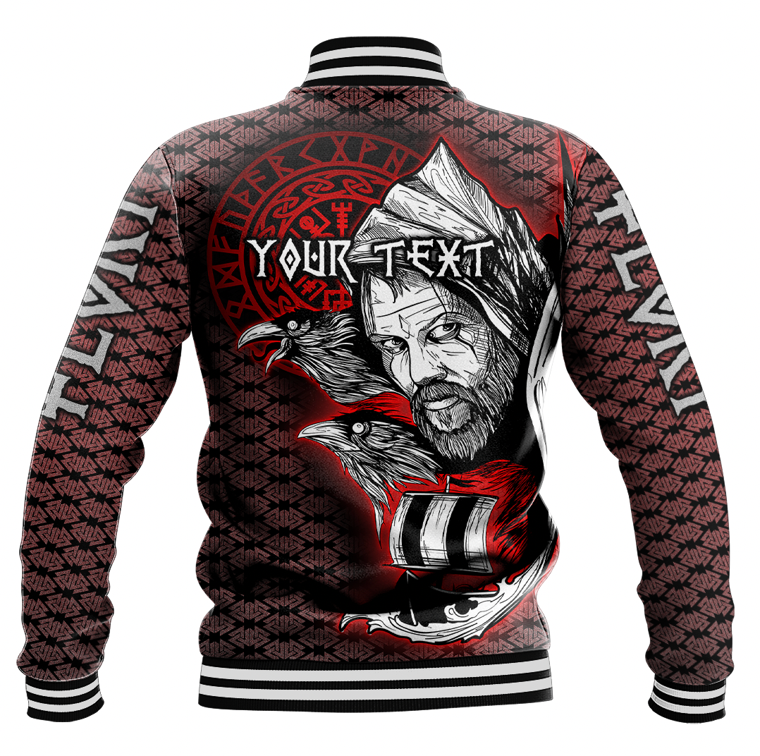 (Custom) Wonder Print Shop Clothing - Floki & Raven Baseball Jacket RLT12 - Wonder Print Shop