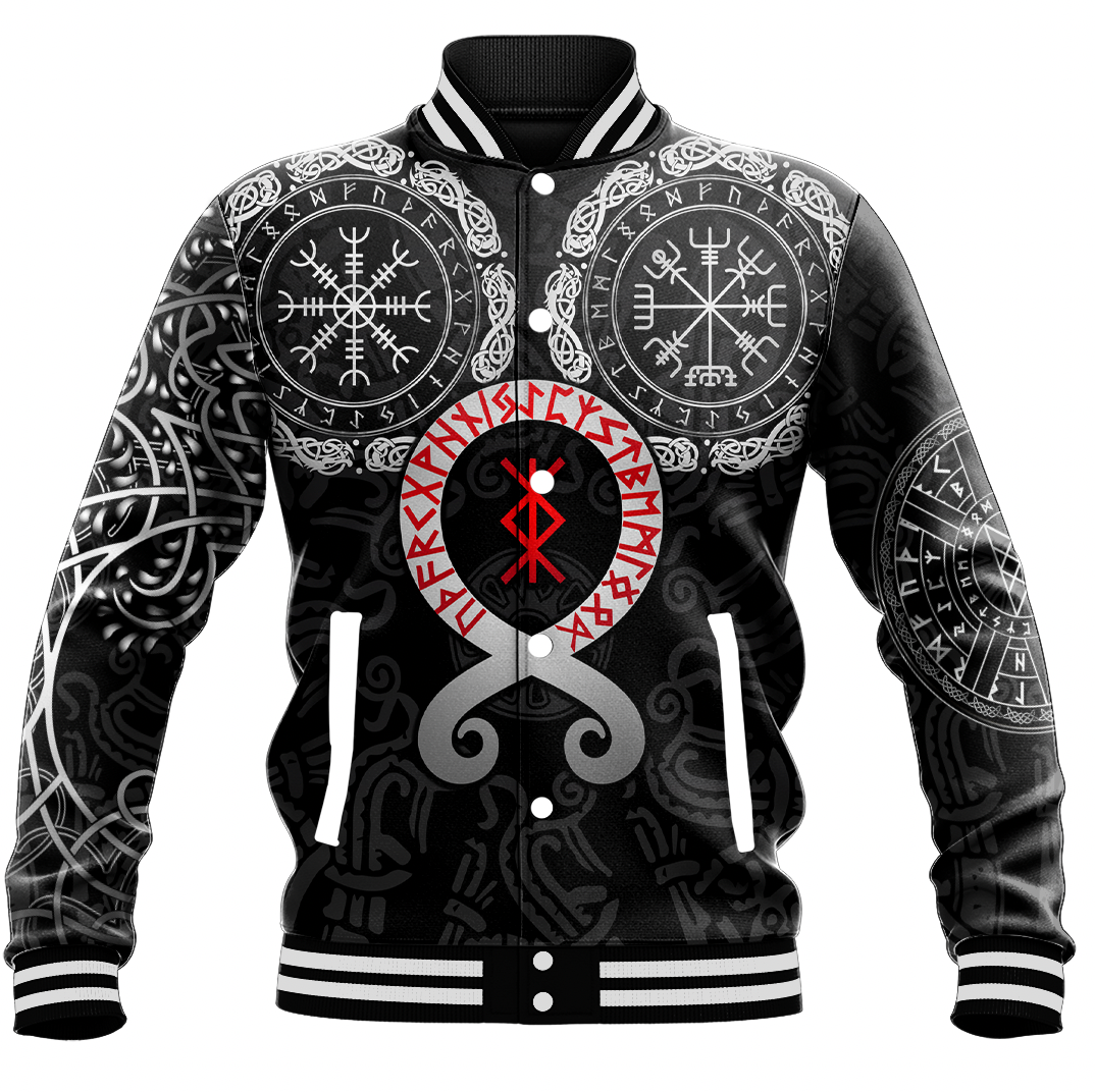 Viking Clothing Viking Troll Cross Baseball Jacket RLT12 - Wonder Print Shop