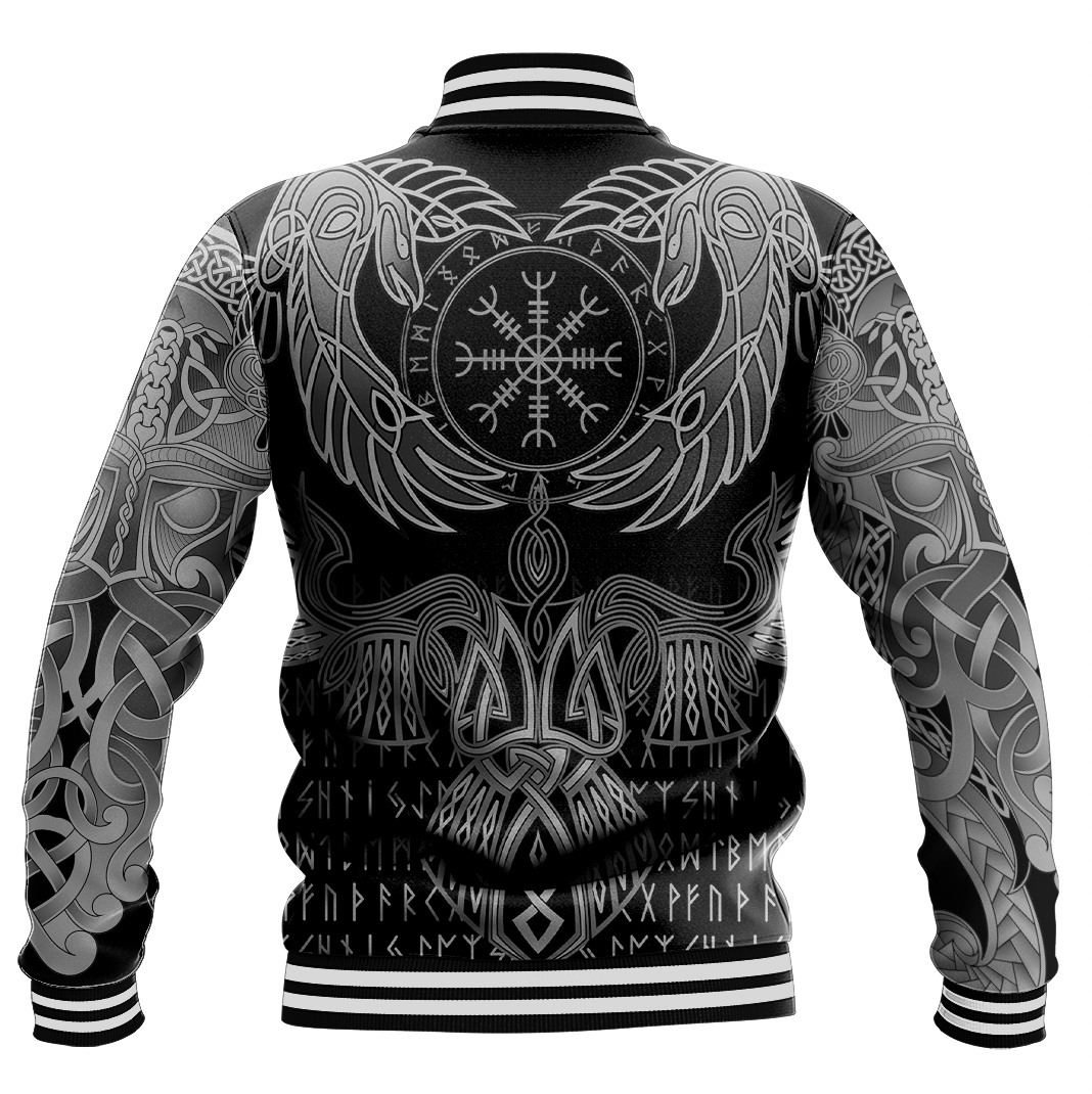 Viking Clothing Raven Of Odin Baseball Jacket RLT12 - Wonder Print Shop
