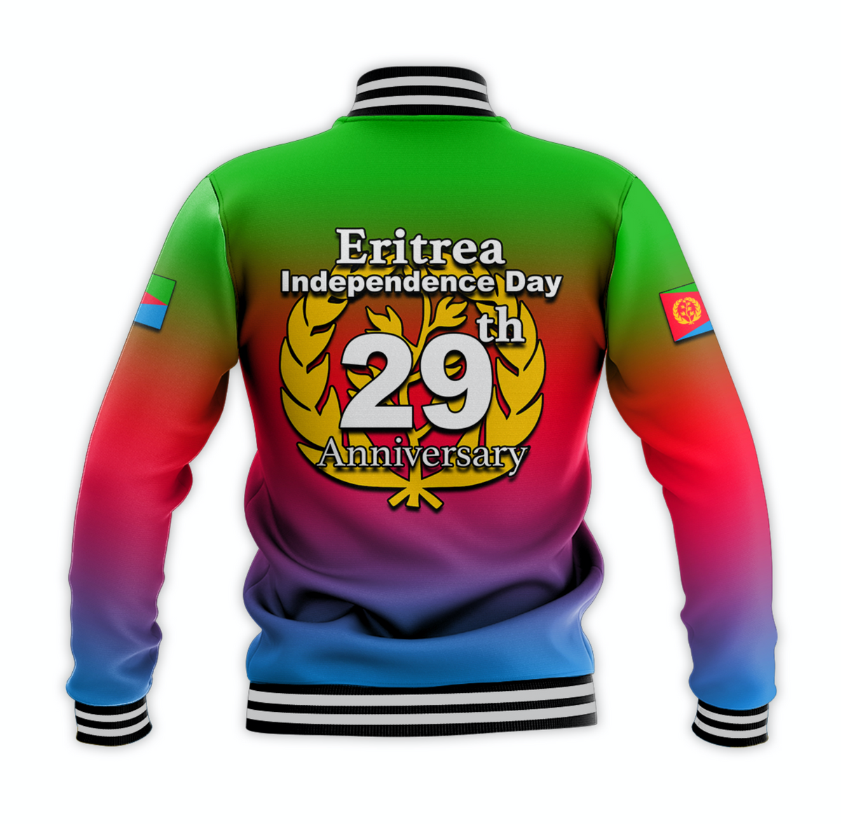 Eritrea Independence Day Baseball Jacket 2022 Style No.2 LT6 - Wonder Print Shop