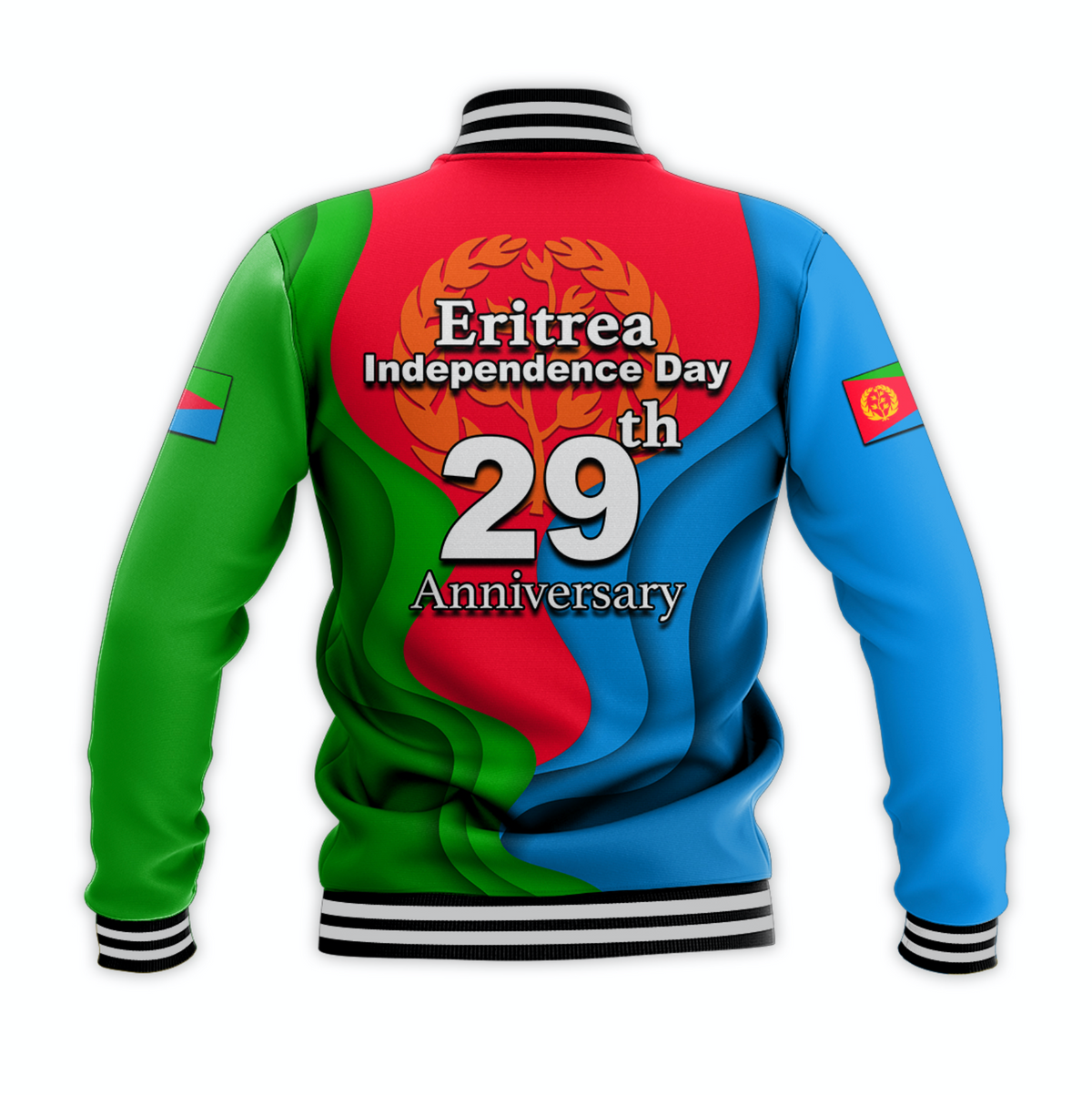 Eritrea Independence Day Baseball Jacket 2022 Style No.3 LT6 - Wonder Print Shop
