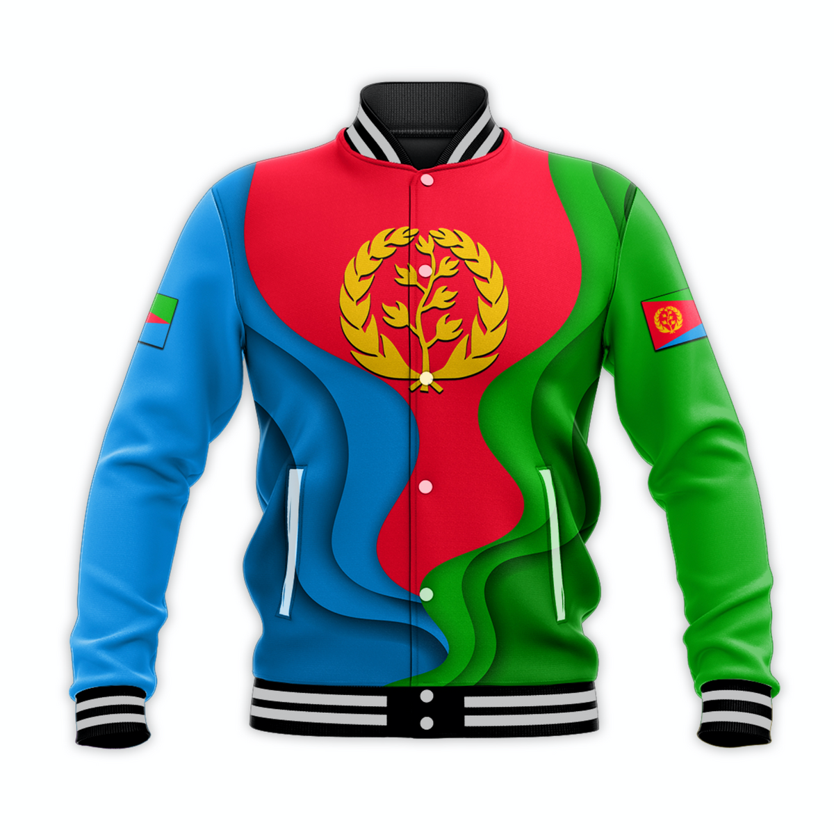 Eritrea Independence Day Baseball Jacket 2022 Style No.3 LT6 - Wonder Print Shop