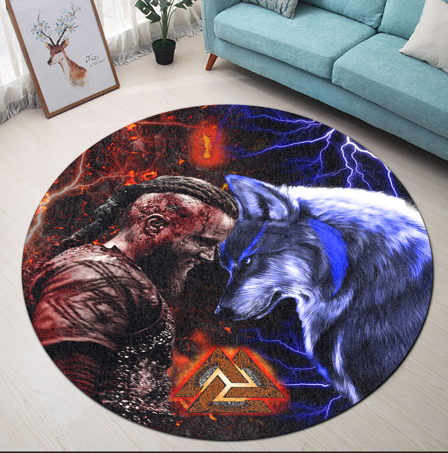 viking-carpet-ragnar-and-wolf-round-carpet