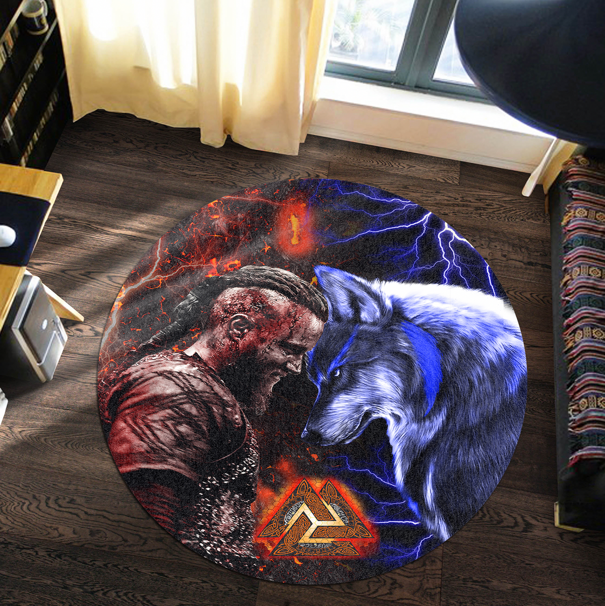 viking-carpet-ragnar-and-wolf-round-carpet
