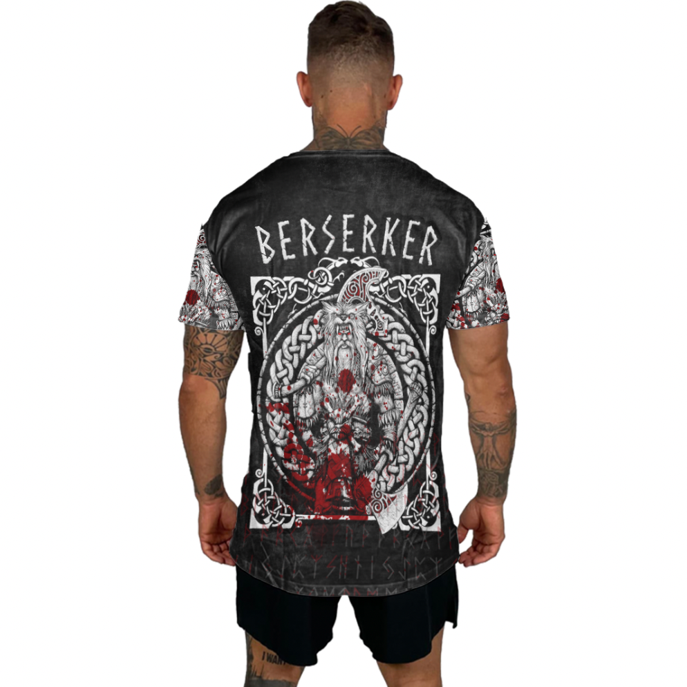 Viking Clothing Berkerser Warriors T Shirt RLT12 - Wonder Print Shop