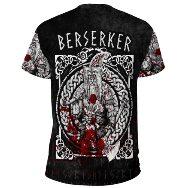 Viking Clothing Berkerser Warriors T Shirt RLT12 - Wonder Print Shop