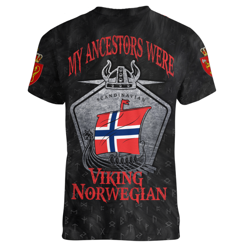 Viking Clothing Viking Norway Drakkar V neck T shirt RLT12 - Wonder Print Shop
