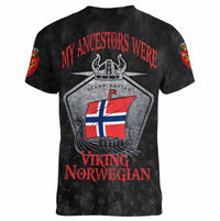 Viking Clothing Viking Norway Drakkar V neck T shirt RLT12 - Wonder Print Shop