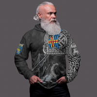 Viking Clothing Viking land Drakkar Zip Hoodie RLT12 - Wonder Print Shop