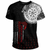 Viking Clothing Viking American Dragon Tattoo Valknut and Vegvisir T Shirt RLT12 - Wonder Print Shop