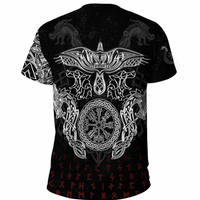 Viking Clothing Viking American Dragon Tattoo Valknut and Vegvisir T Shirt RLT12 - Wonder Print Shop
