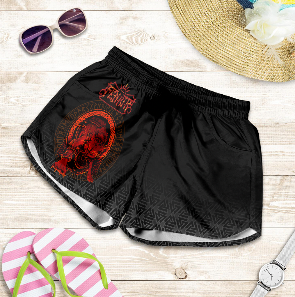 viking-womens-shorts-fenrir-norse-3d