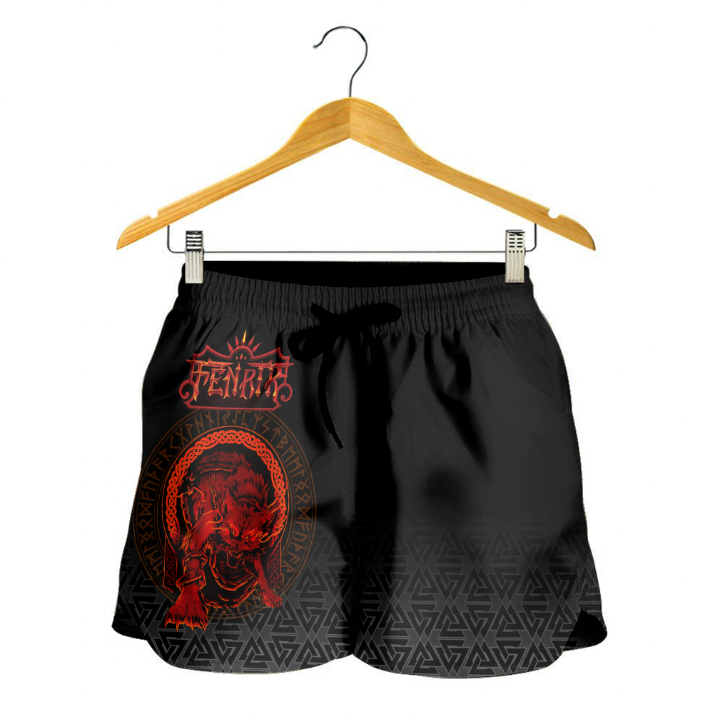 viking-womens-shorts-fenrir-norse-3d