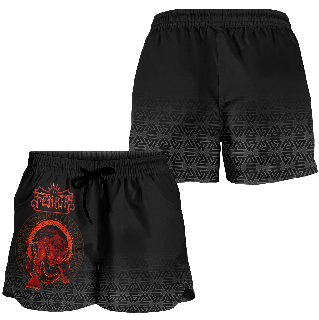 viking-womens-shorts-fenrir-norse-3d