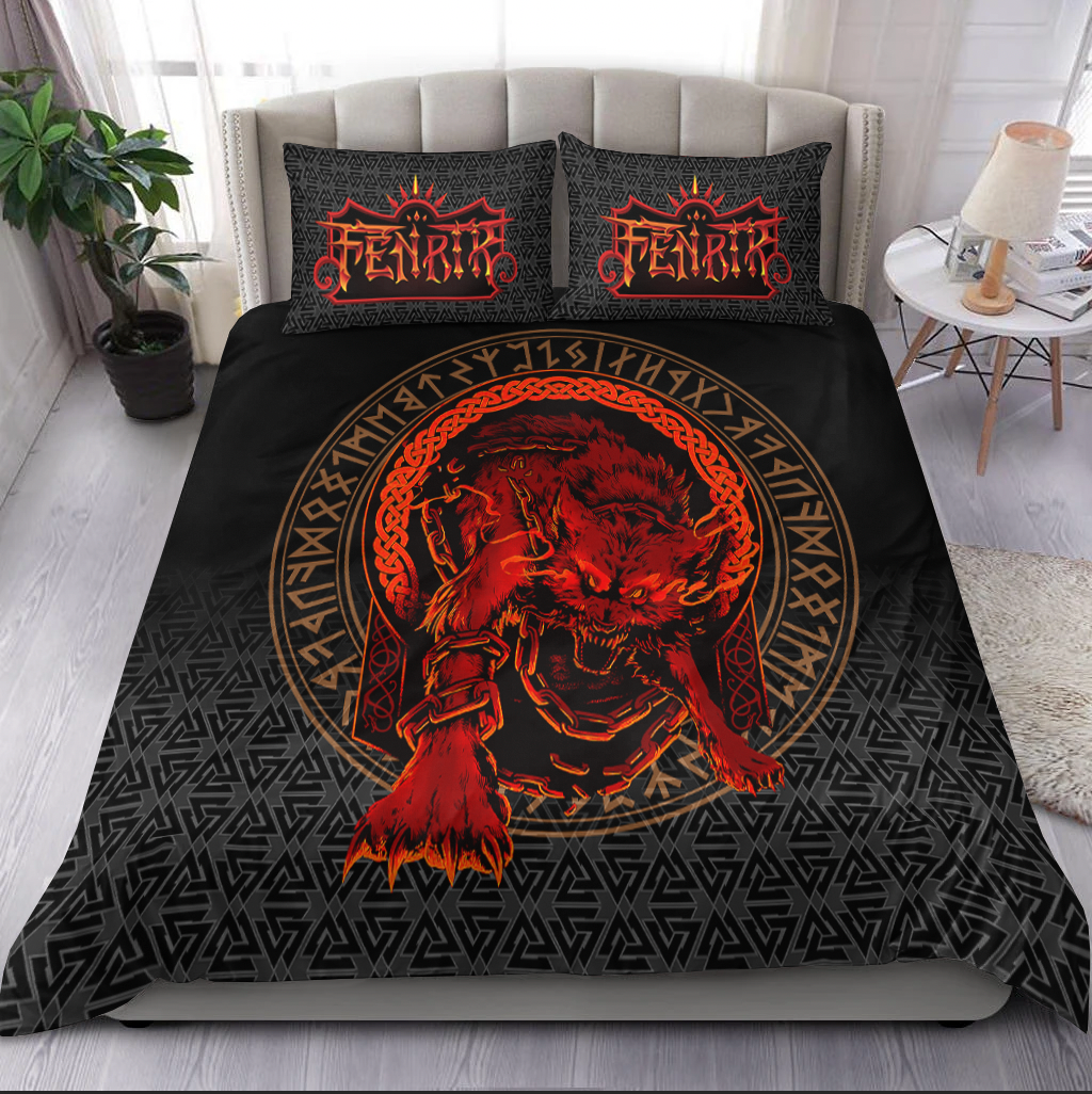 Viking Bedding Set Fenrir Norse 3D RLT12 - Wonder Print Shop