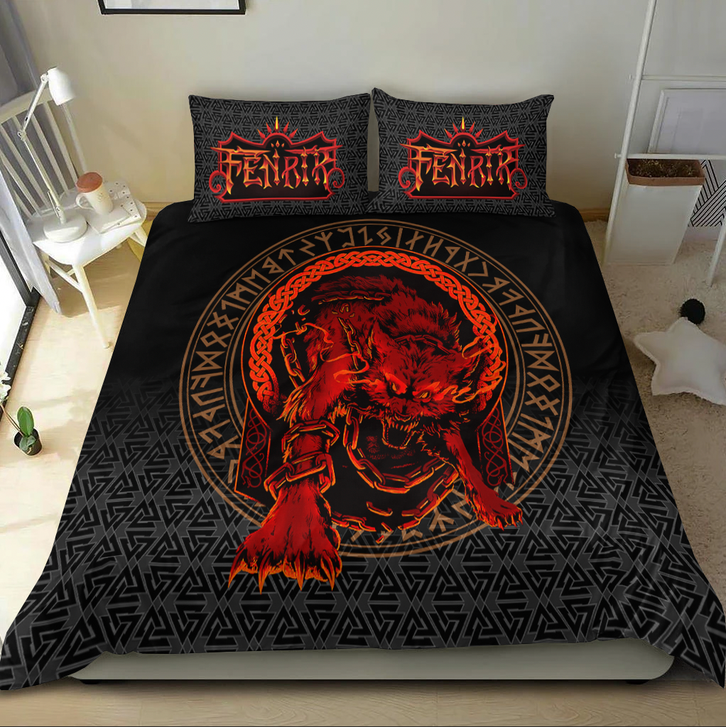 Viking Bedding Set Fenrir Norse 3D RLT12 - Wonder Print Shop