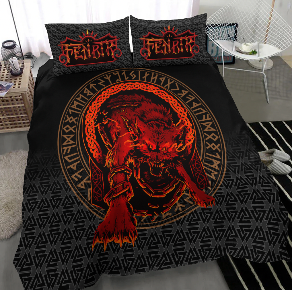 Viking Bedding Set Fenrir Norse 3D RLT12 - Wonder Print Shop