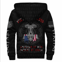 Viking Clothing Viking American By Blood Sherpa Hoodie RLT12 - Wonder Print Shop