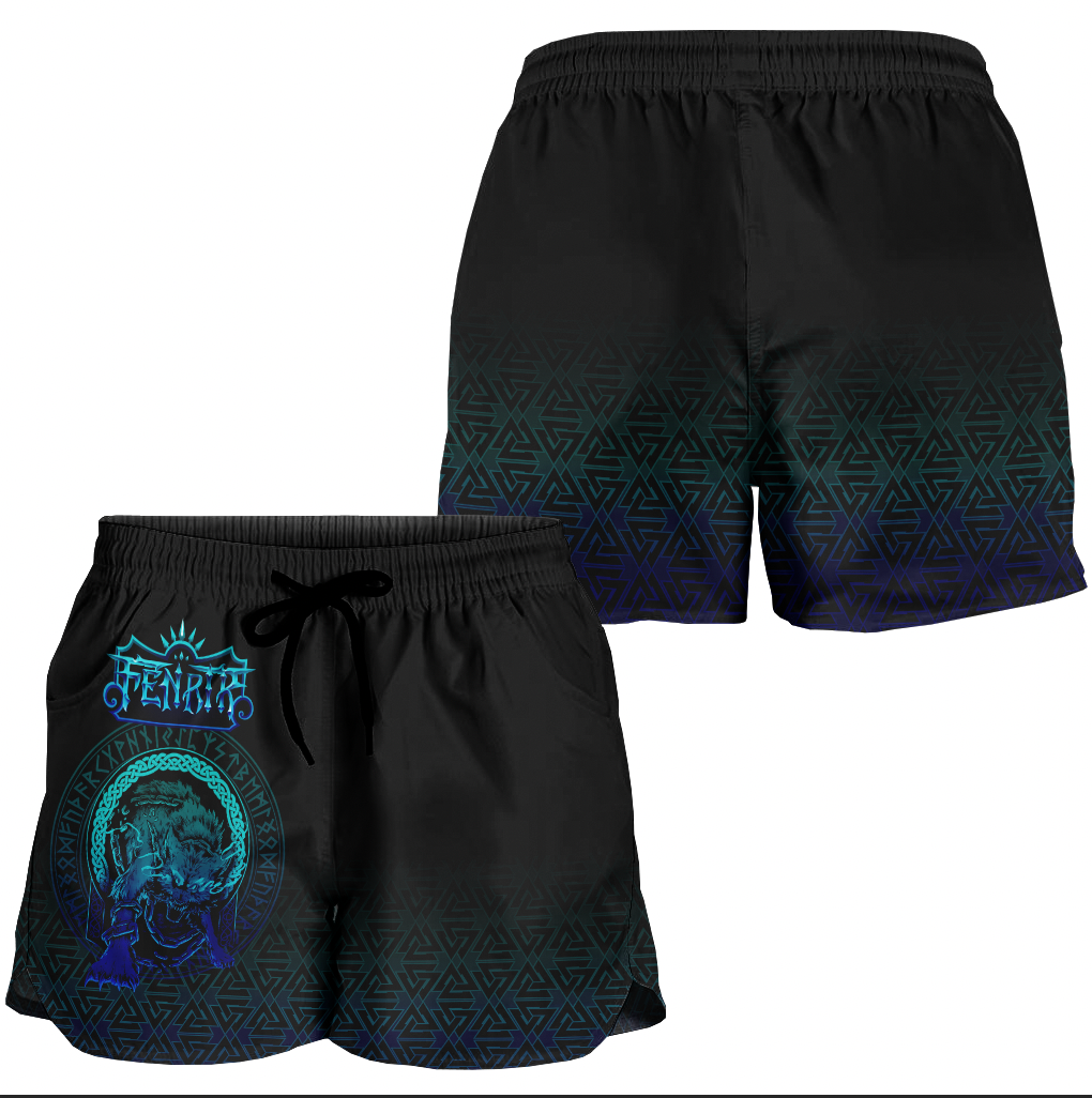 viking-womens-shorts-fenrir-norse-3d-special