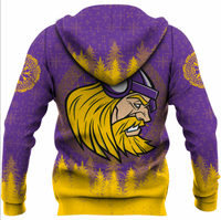 Viking Clothing Viking Warrior Zip Hoodie RLT12 - Wonder Print Shop