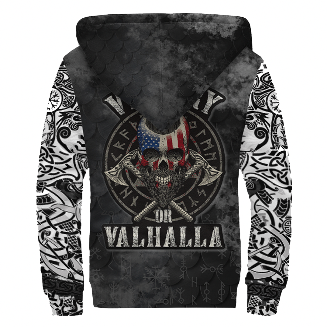 Viking Clothing Viking Mystical Raven American Sherpa Hoodie RLT12 - Wonder Print Shop