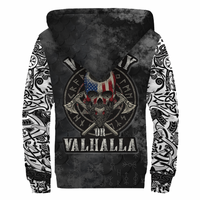 Viking Clothing Viking Mystical Raven American Sherpa Hoodie RLT12 - Wonder Print Shop