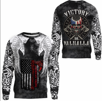Viking Clothing Viking Mystical Raven American Sweatshirts RLT12 - Wonder Print Shop