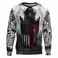 Viking Clothing Viking Mystical Raven American Sweatshirts RLT12 - Wonder Print Shop