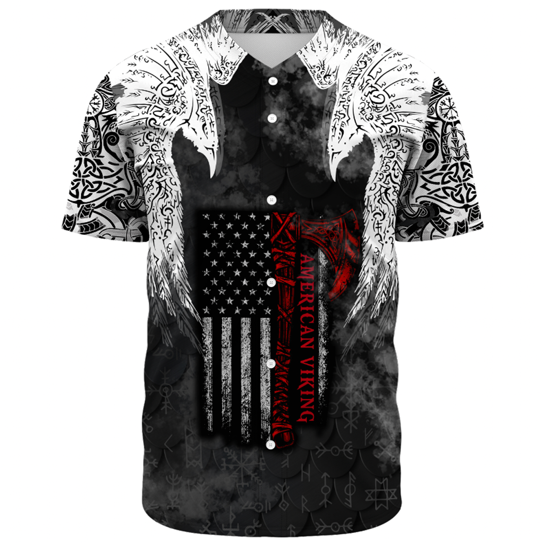 Viking Clothing Viking Mystical Raven American Baseball Jersey RLT12 - Wonder Print Shop
