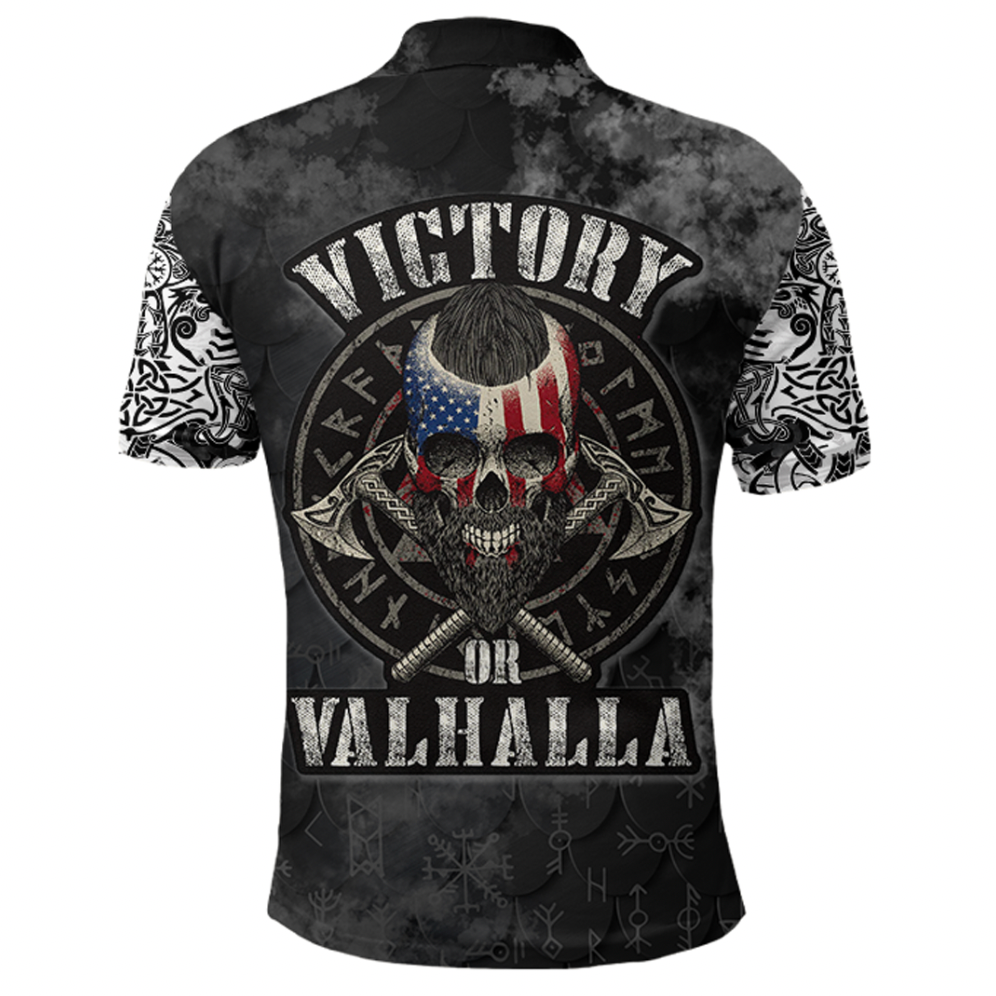 Viking Clothing Viking Mystical Raven American Polo Shirt RLT12 - Wonder Print Shop