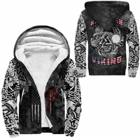 Viking Clothing Hati and Skoll Norse American Viking Sherpa Hoodie RLT12 - Wonder Print Shop