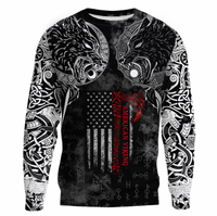 Viking Clothing Hati and Skoll Norse American Viking Sweatshirts RLT12 - Wonder Print Shop