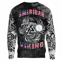 Viking Clothing Hati and Skoll Norse American Viking Sweatshirts RLT12 - Wonder Print Shop