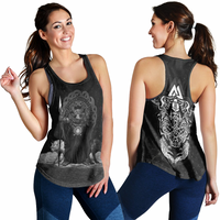 Viking Clothing Viking Odin Raven and Wolf Valknut Women's Racerback Tank RLT12 - Wonder Print Shop