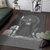 Viking Area Rug Viking Odin Raven and Wolf Valknut RLT12 - Wonder Print Shop