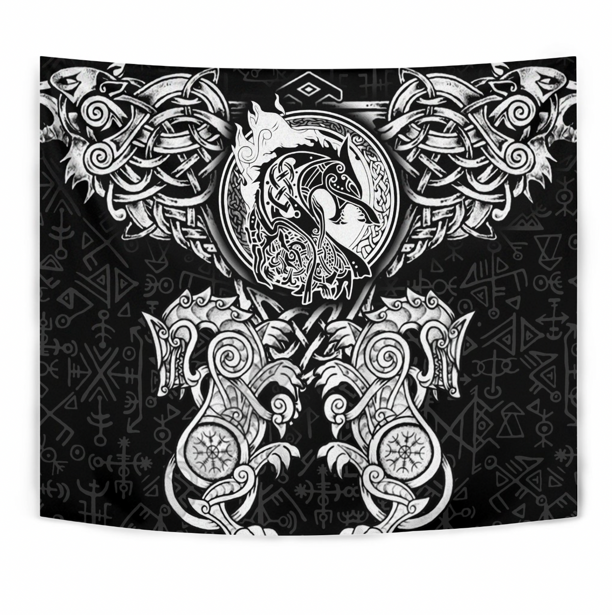 Viking Tapestry - Wolf Pattern RLT12 - Wonder Print Shop