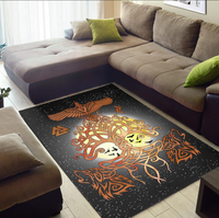 Viking Area Rug Yggdrasil Raven, Wolfs Area Rug RLT12 - Wonder Print Shop
