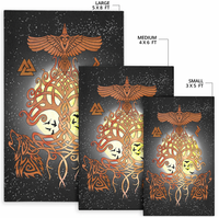 Viking Area Rug Yggdrasil Raven, Wolfs Area Rug RLT12 - Wonder Print Shop