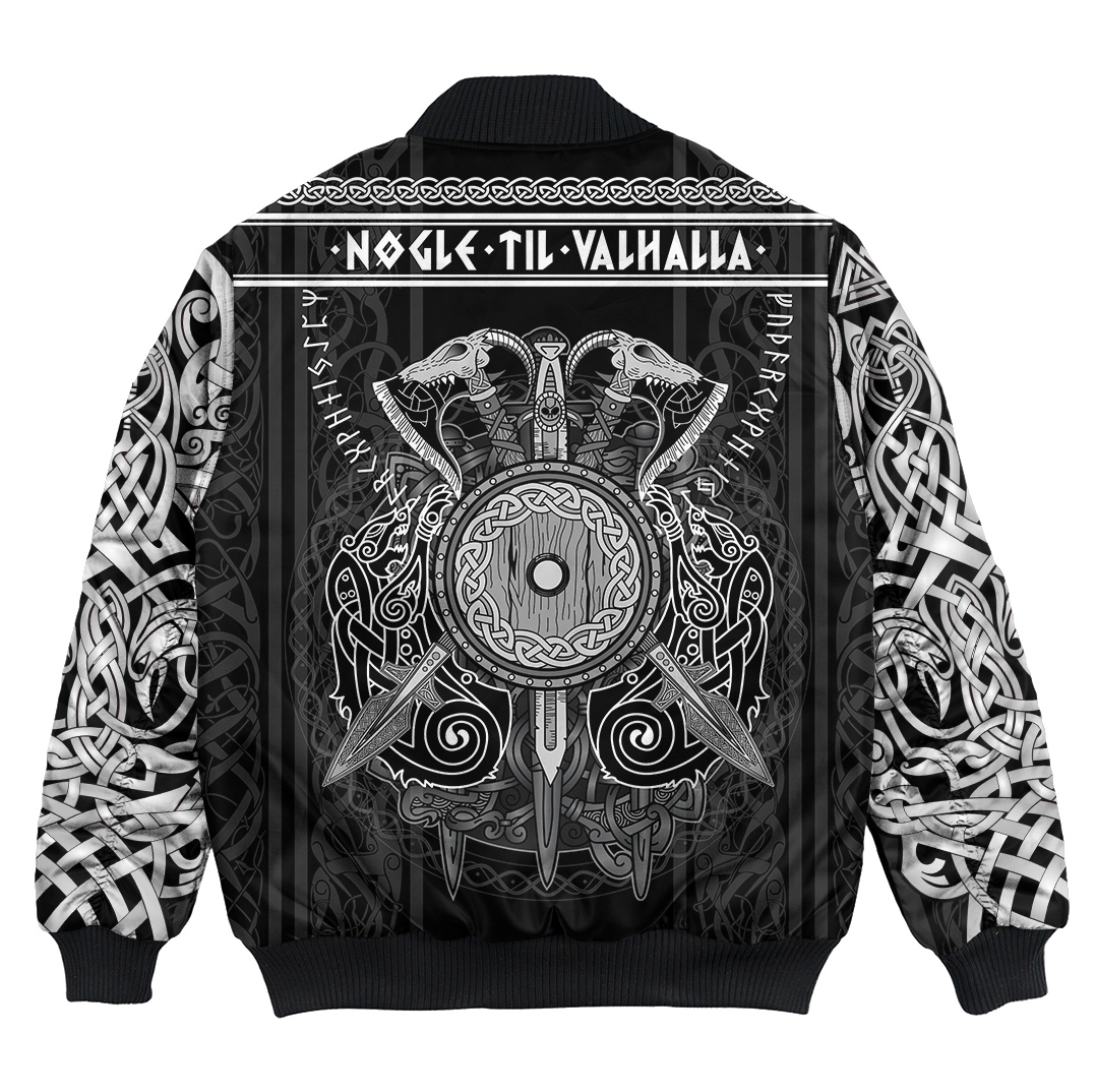 Viking Clothing Viking Valknut Valhalla Celtic Bomber Jacket RLT12 - Wonder Print Shop
