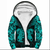 Viking Clothing Viking Dragon and Wolf Tattoo Cyan Sherpa Hoodie RLT12 - Wonder Print Shop