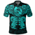 Viking Clothing Viking Dragon and Wolf Tattoo Cyan Polo Shirt RLT12 - Wonder Print Shop