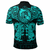 Viking Clothing Viking Dragon and Wolf Tattoo Cyan Polo Shirt RLT12 - Wonder Print Shop