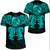 Viking Clothing Viking Dragon and Wolf Tattoo Cyan T Shirt RLT12 - Wonder Print Shop