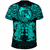 Viking Clothing Viking Dragon and Wolf Tattoo Cyan T Shirt RLT12 - Wonder Print Shop