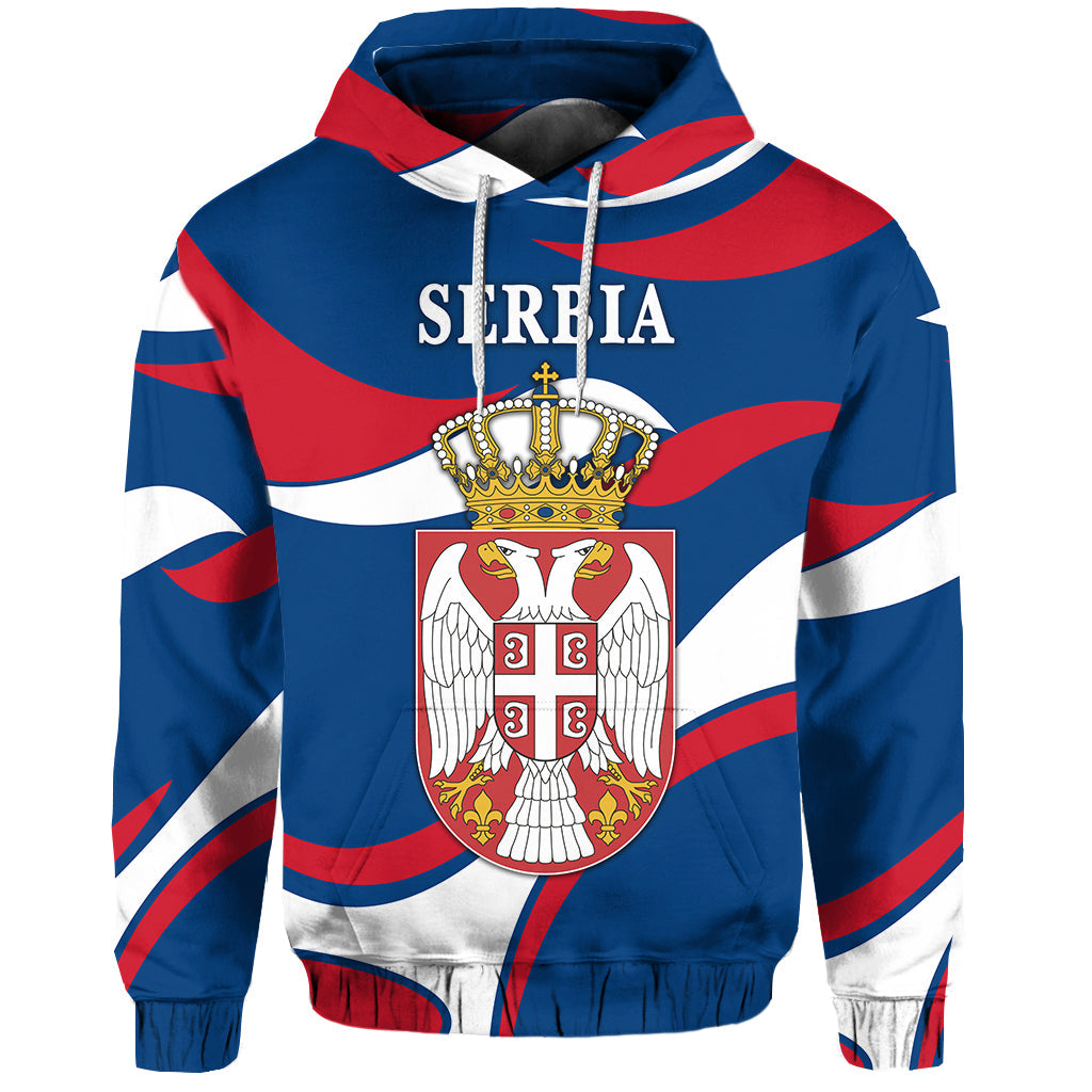 Serbia Hoodie Sporty Style LT8 - Wonder Print Shop