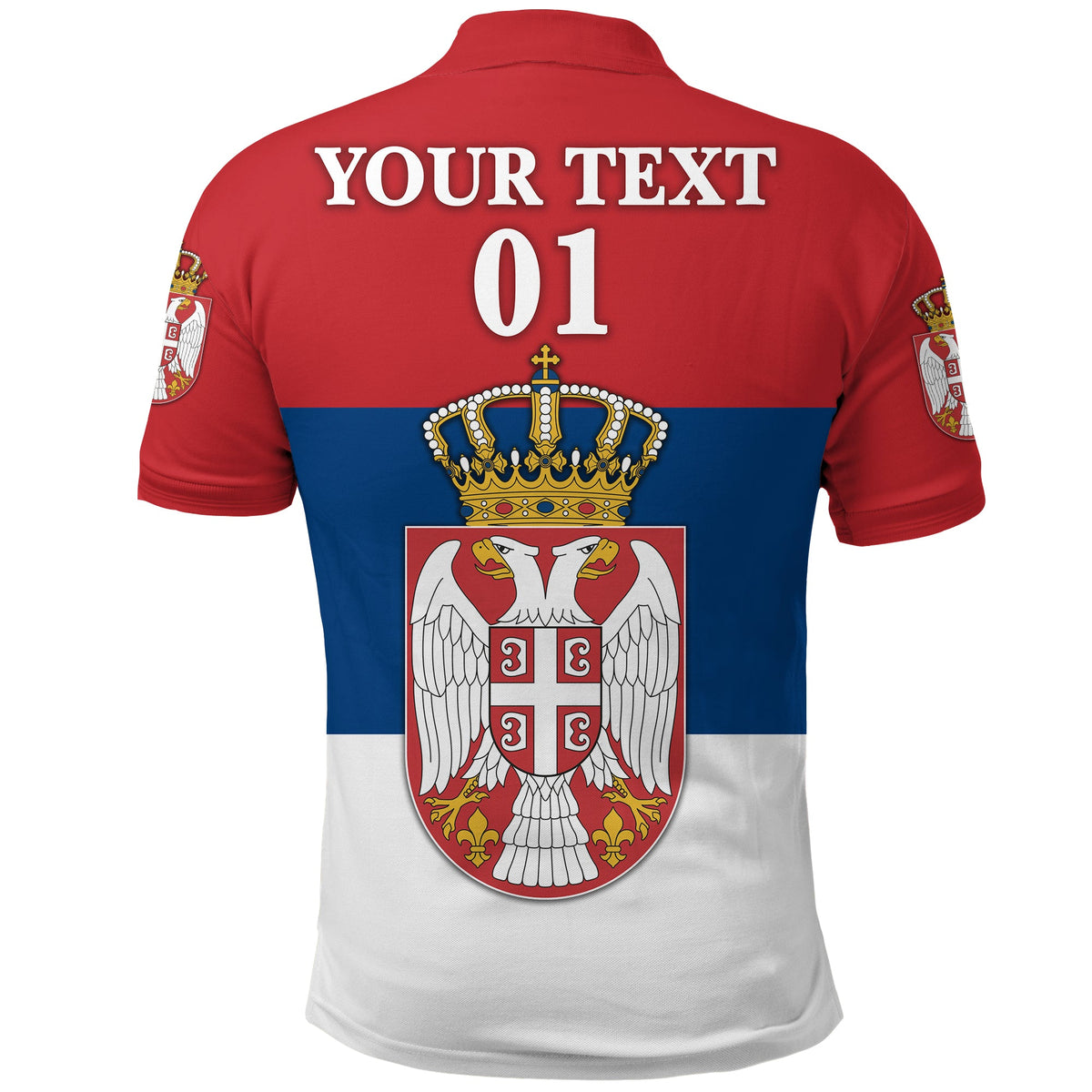 Custom Serbia Polo Shirt Srbija Flag Style LT8 - Wonder Print Shop