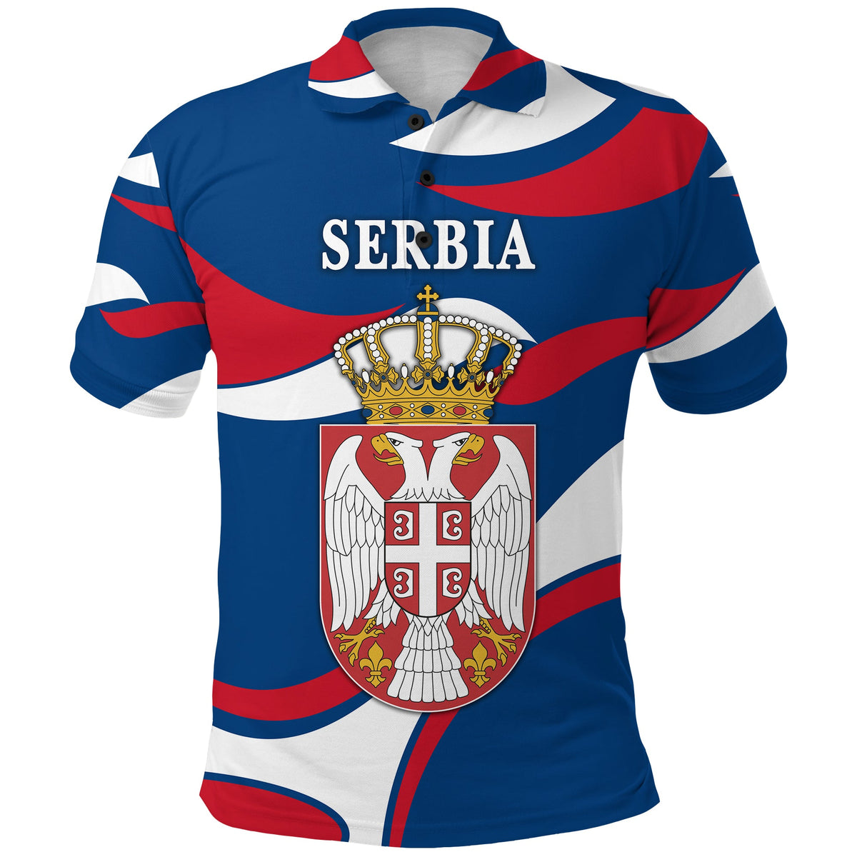 Serbia Polo Shirt Sporty Style LT8 - Wonder Print Shop