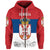Custom Serbia Zip Hoodie Srbija Flag Style LT8 - Wonder Print Shop