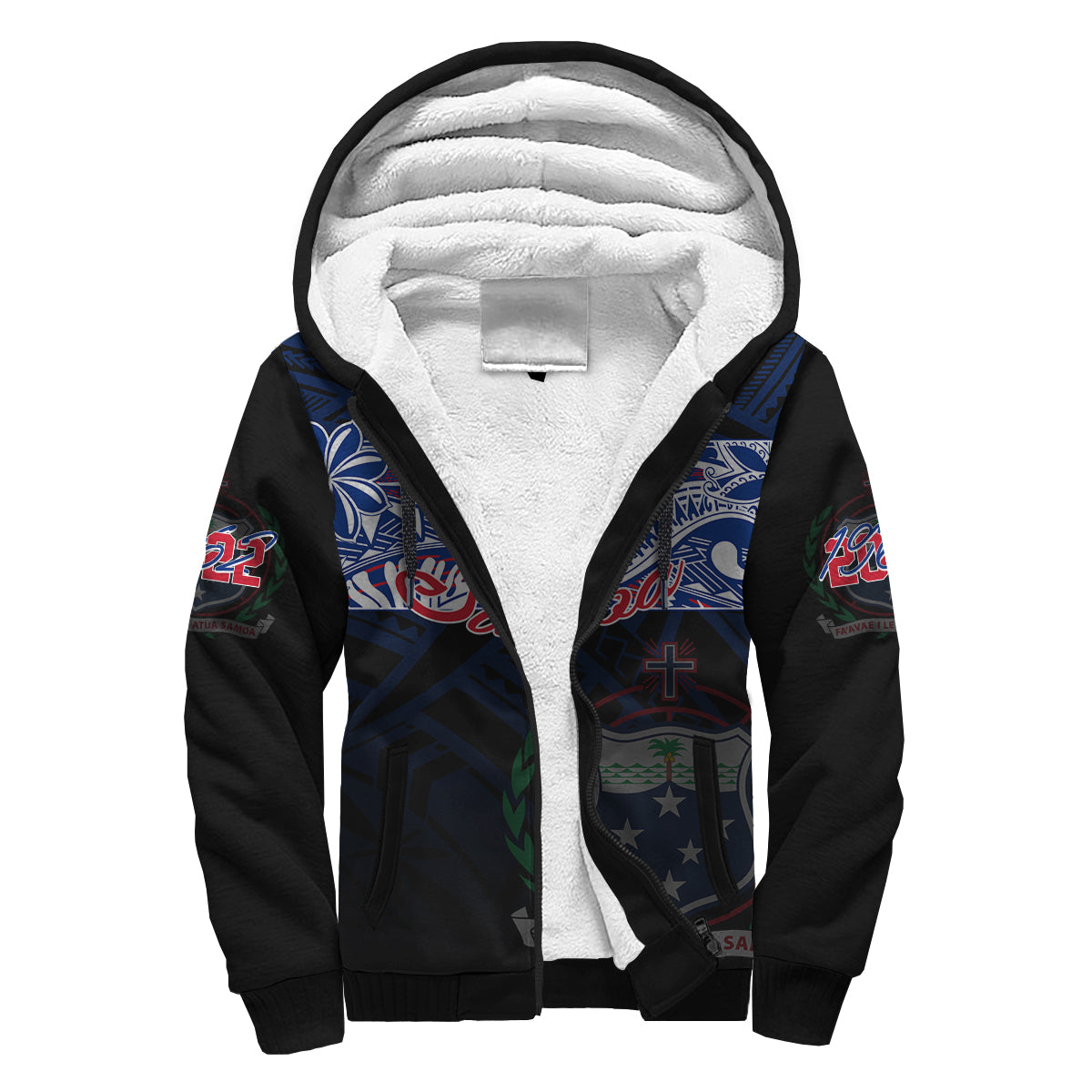 Samoa Personalised Sherpa Hoodie 60th Independence Anniversary - Wonder Print Shop
